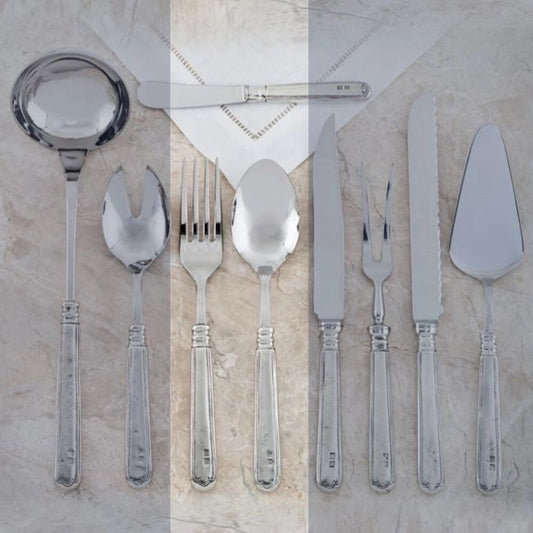 Serving Fork & Spoon Set - Filet by Julie Wear 