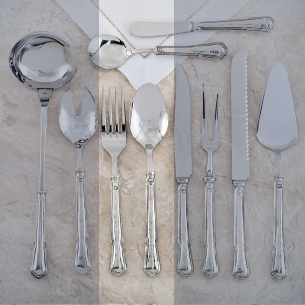 Serving Fork & Spoon Set - Pantanello by Julie Wear 