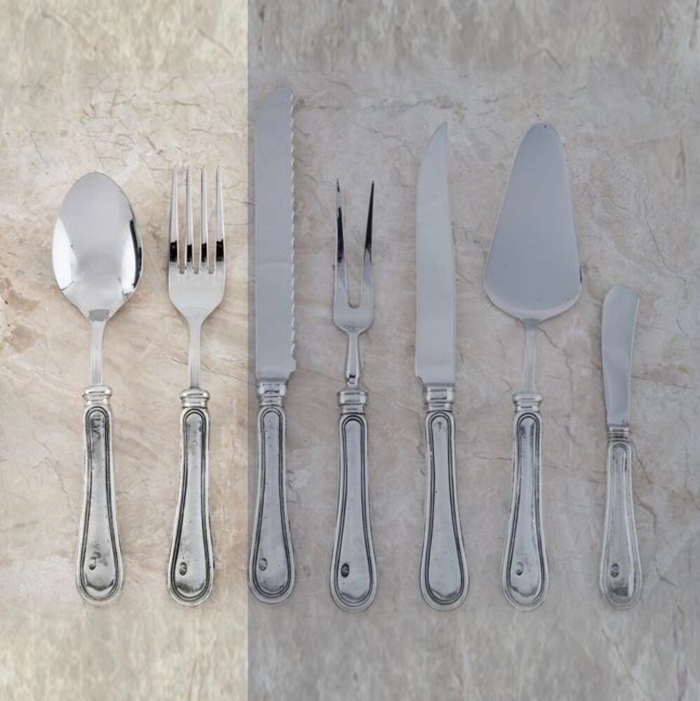 Serving Fork & Spoon Set - Verona by Julie Wear 