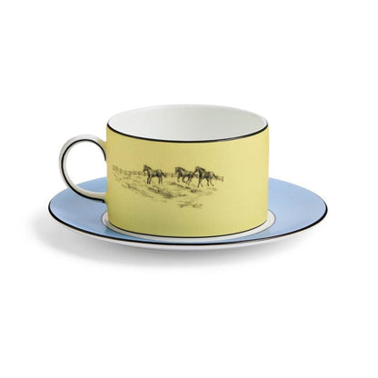 Sheila Bridges Horses Teacup & Saucer by Wedgwood Additional Image - 2