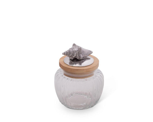 Shell Glass Canister by Arthur Court Designs