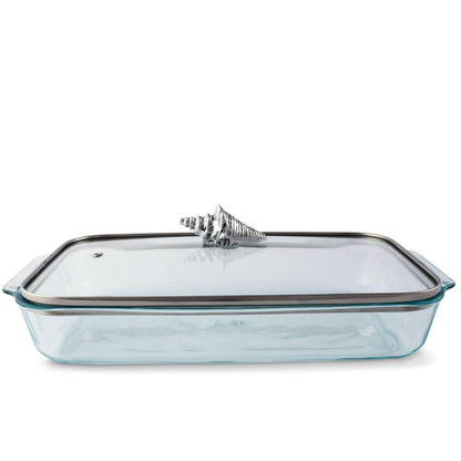 Shell Lid with Pyrex 3 Quart Baking Dish by Arthur Court Designs 2