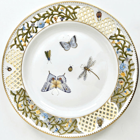 SHL17 - Large Yellow 12.5" Lace Plate by Anna Weatherley