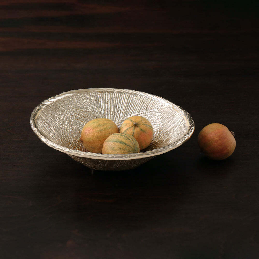 Sierra Modern African Basket Medium Bowl - Gold by Beatriz Ball 2