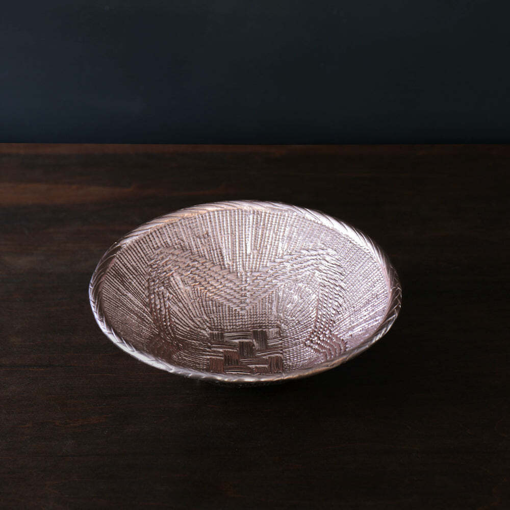 Sierra Modern African Basket Medium Bowl - Rose Gold by Beatriz Ball 