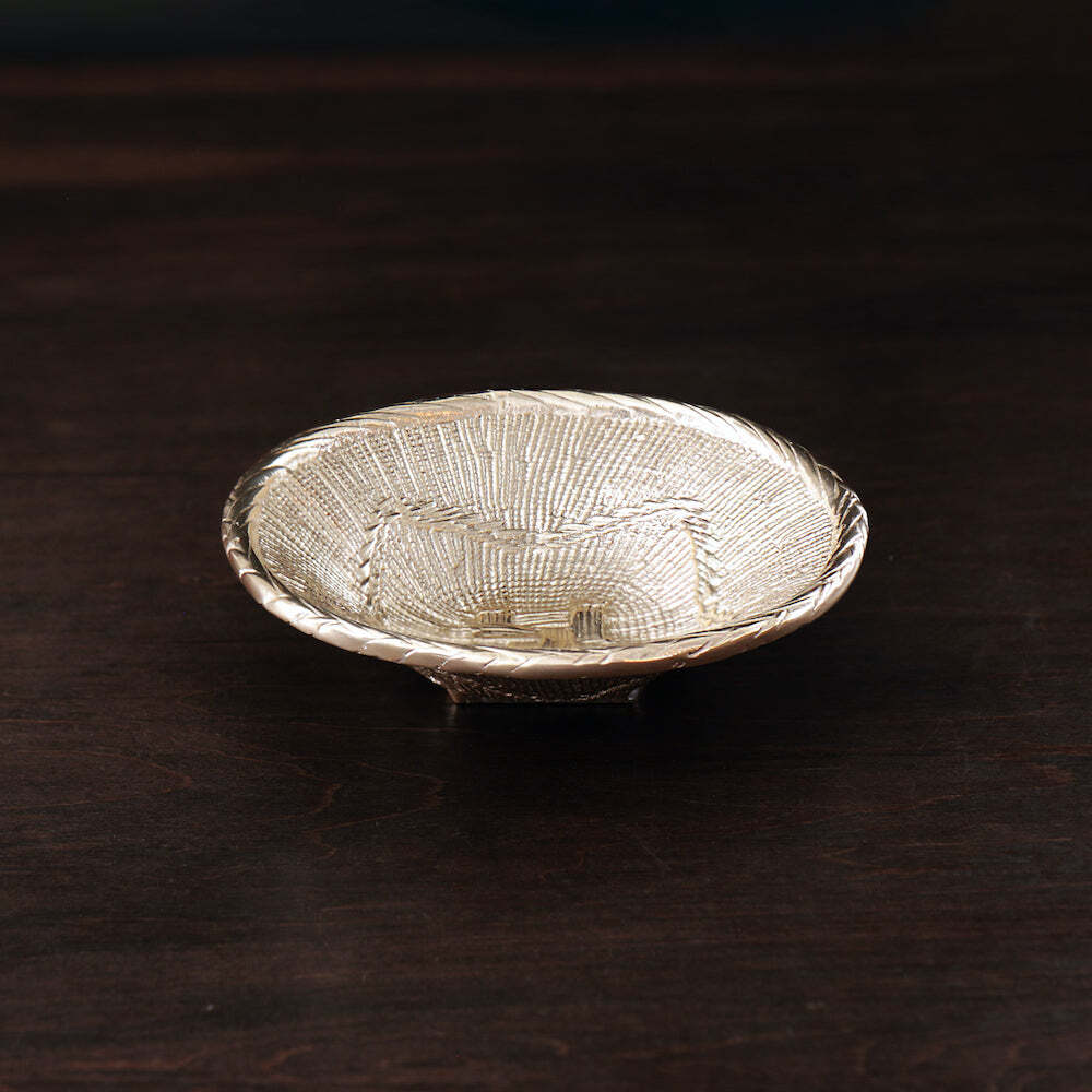 Sierra Modern African Basket Small Bowl - Gold by Beatriz Ball 3