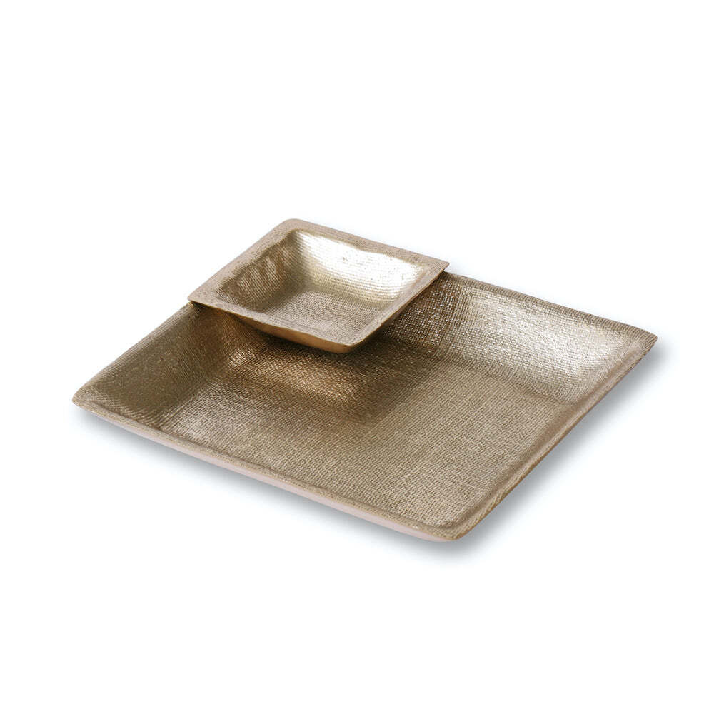 Sierra Modern Fina Chip & Dip Bowl - Gold by Beatriz Ball 1