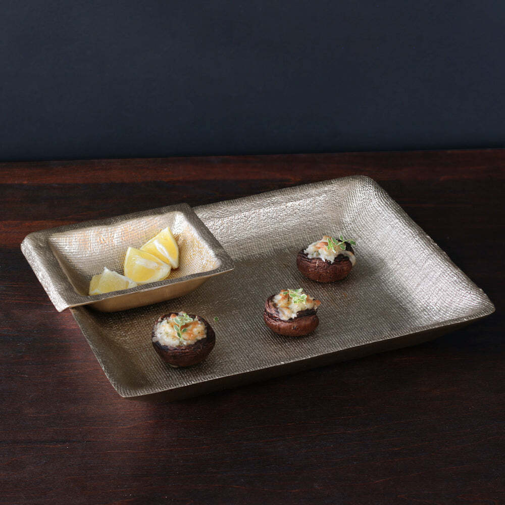 Sierra Modern Fina Chip & Dip Bowl - Gold by Beatriz Ball 2