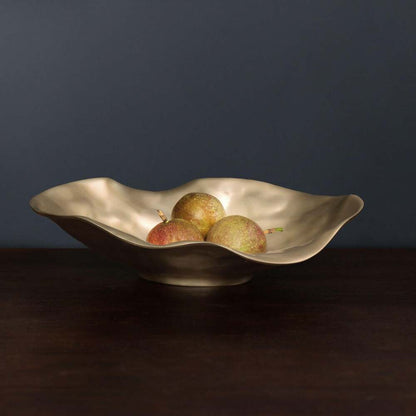 Sierra Modern Maia Medium Oval Bowl - Gold by Beatriz Ball 2