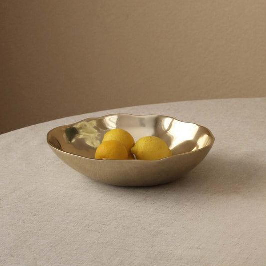 Sierra Modern Organic Medium Bowl - Shiny Gold by Beatriz Ball 