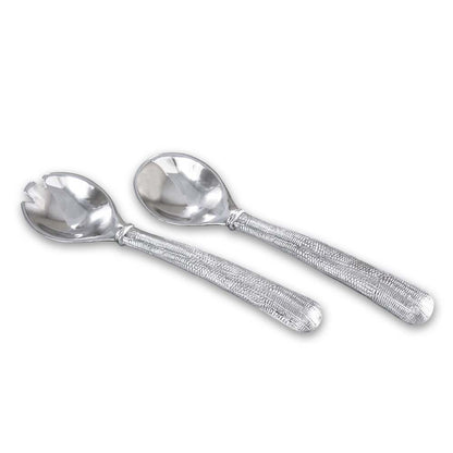 Sierra Modern Python Large Salad Servers - Gunmetal by Beatriz Ball 1