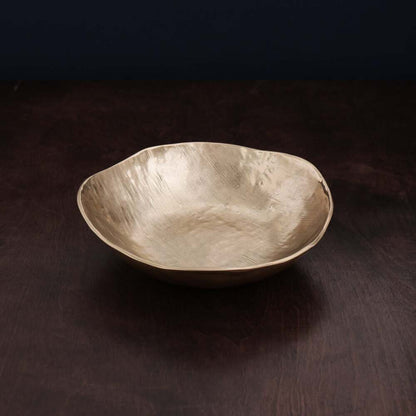 Sierra Modern Strie Large Bowl - Gold by Beatriz Ball 