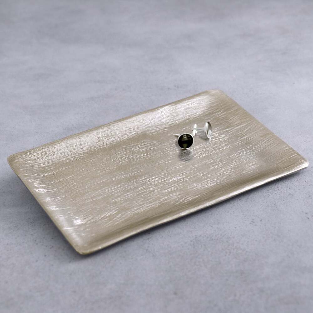 Sierra Modern Strie Small Tray - Gold by Beatriz Ball 2