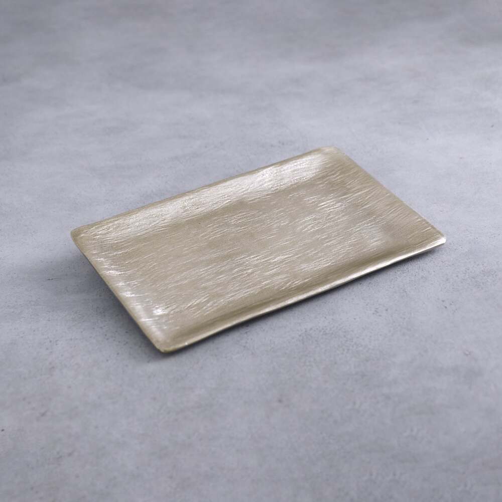 Sierra Modern Strie Small Tray - Gold by Beatriz Ball 