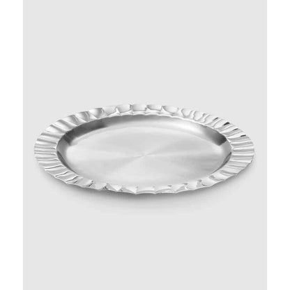 Silhouette Scalloped Round Tray 15" by Mary Jurek Design 