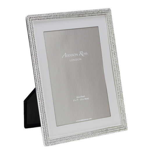 Silver Beatrice Diamante Frame 5"x7" by Addison Ross