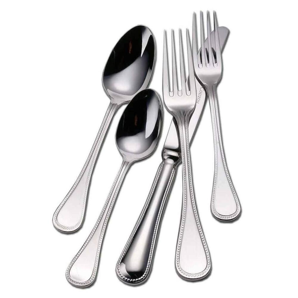 Silver Le Perle - 5 Piece Place Setting by Couzon 