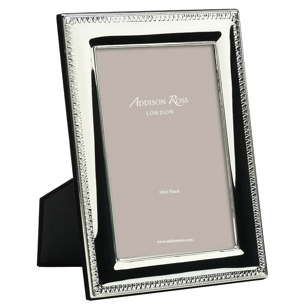 Silver Plated Tooth Pattern Photo Frame by Addison Ross