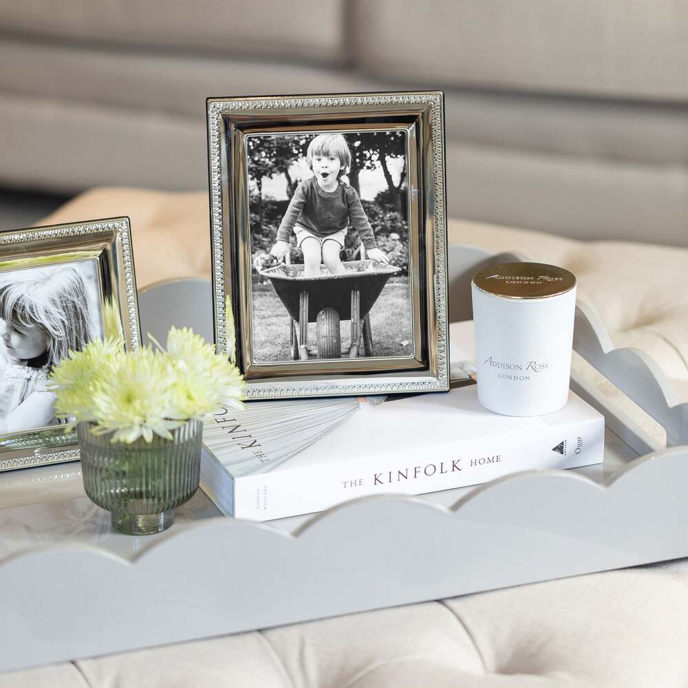 Silver Plated Tooth Pattern Photo Frame by Addison Ross Additional Image-3