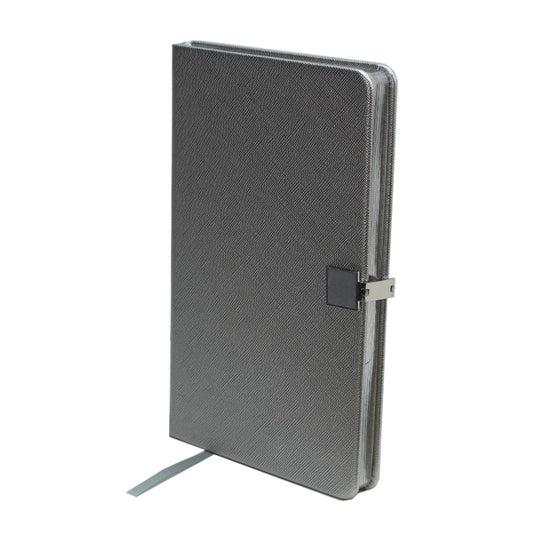 Silver & Silver A5 Notebook by Addison Ross