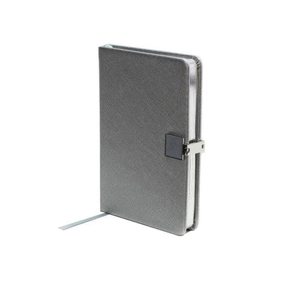 Silver & Silver A6 Notebook by Addison Ross