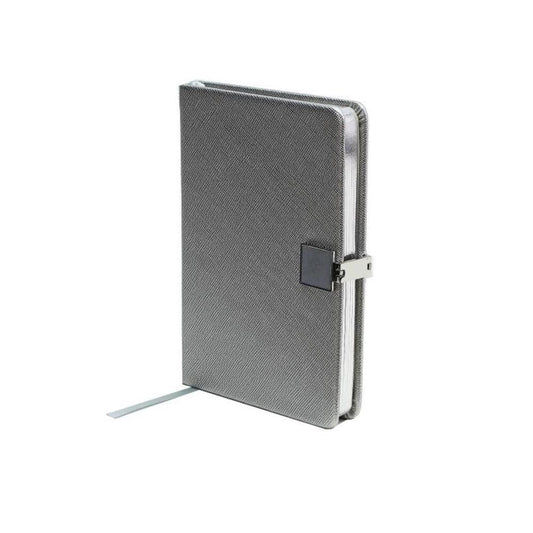 Silver & Silver A6 Notebook by Addison Ross