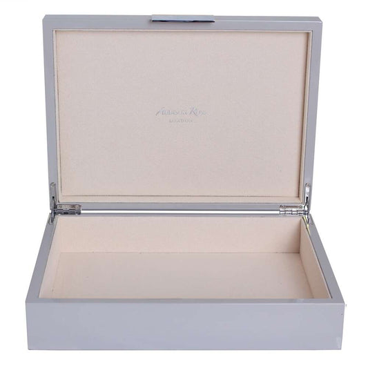 Silver Trim Chiffon Storage Box 8"x11" by Addison Ross