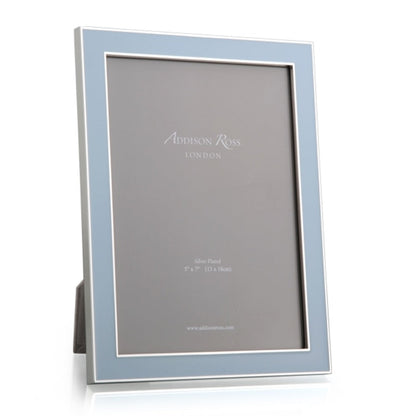 Silver Trim Powder Blue Enamel Picture Frame 15mm by Addison Ross