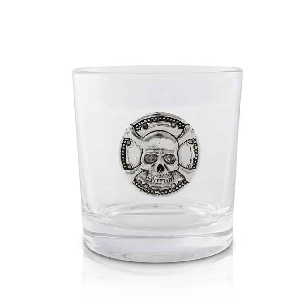 Skull Bar Glass Set of 4 by Arthur Court Designs 1