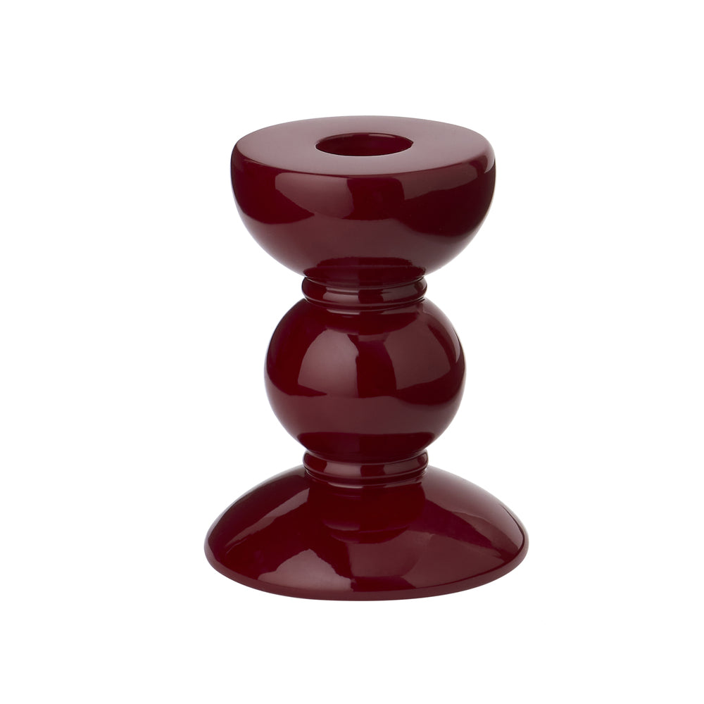 Small Cherry Bobbin Candlestick - 10cm by Addison Ross