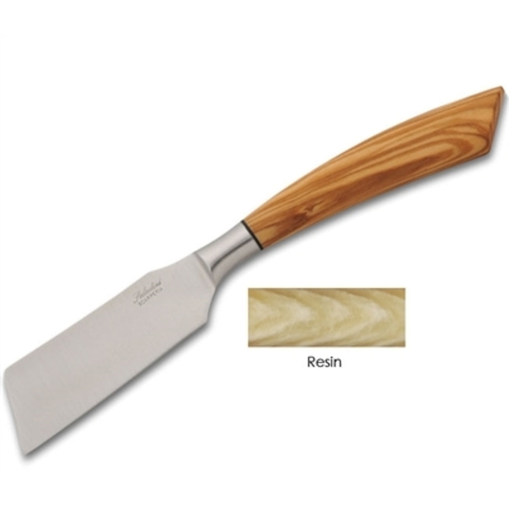 Small Semi-Hard Cheese Knife with Ox Handle by Saladini 