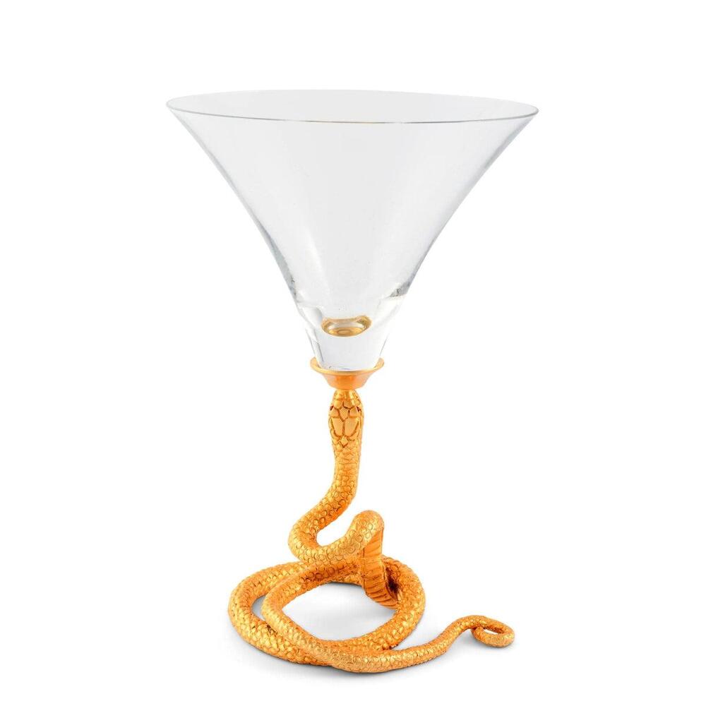 Snake Cocktail / Martini Glass by Vagabond House 