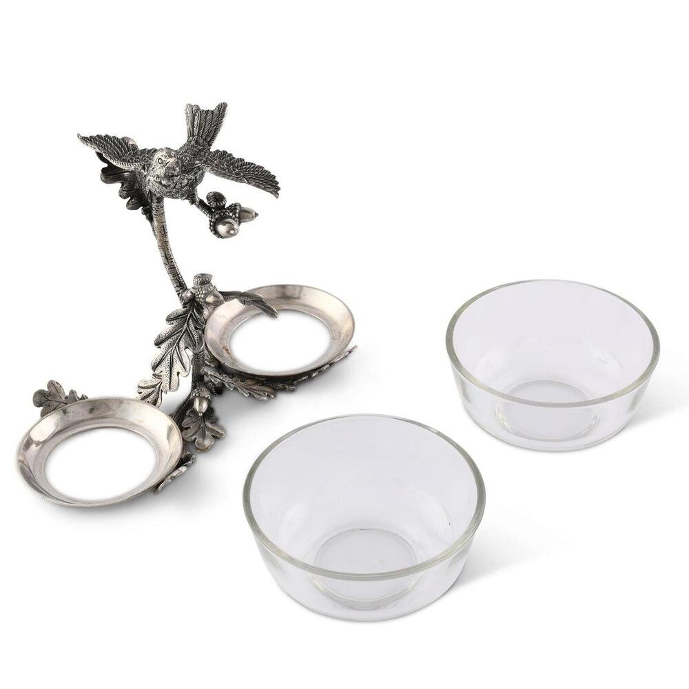 Song Bird Double Condiment Bowl by Vagabond House 2