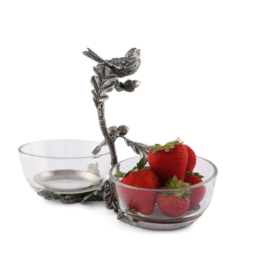 Song Bird Double Condiment Bowl by Vagabond House 3