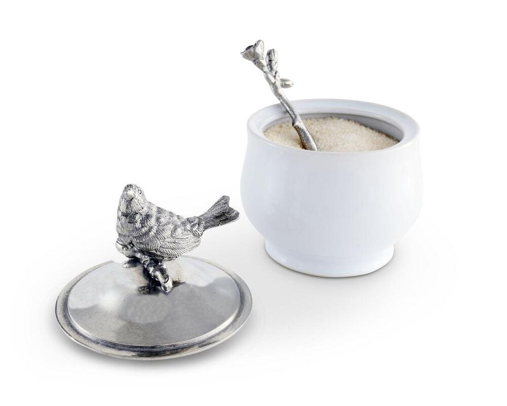 Song Bird Sugar Bowl and Spoon by Vagabond House 1