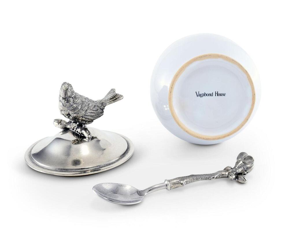 Song Bird Sugar Bowl and Spoon by Vagabond House 3