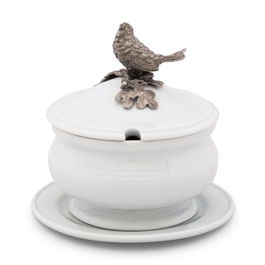 Songbird Porcelain Lidded Bowl by Vagabond House 