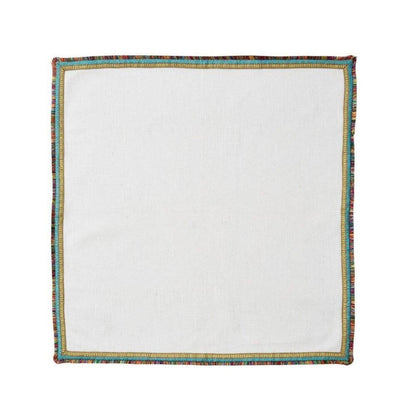 Spectrum Napkin - Set of 4 White & Multi by Kim Seybert 4