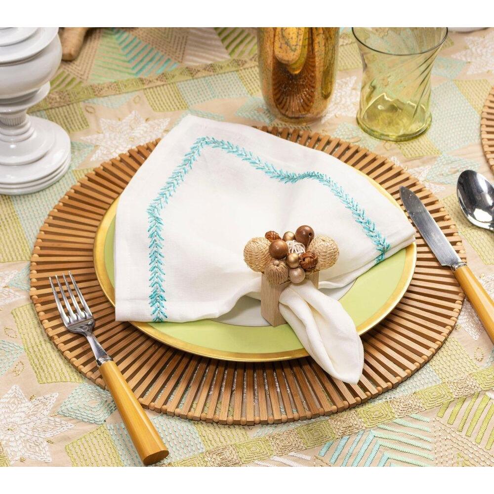 Spoke Placemat - Set of 4 Brown by Kim Seybert 4