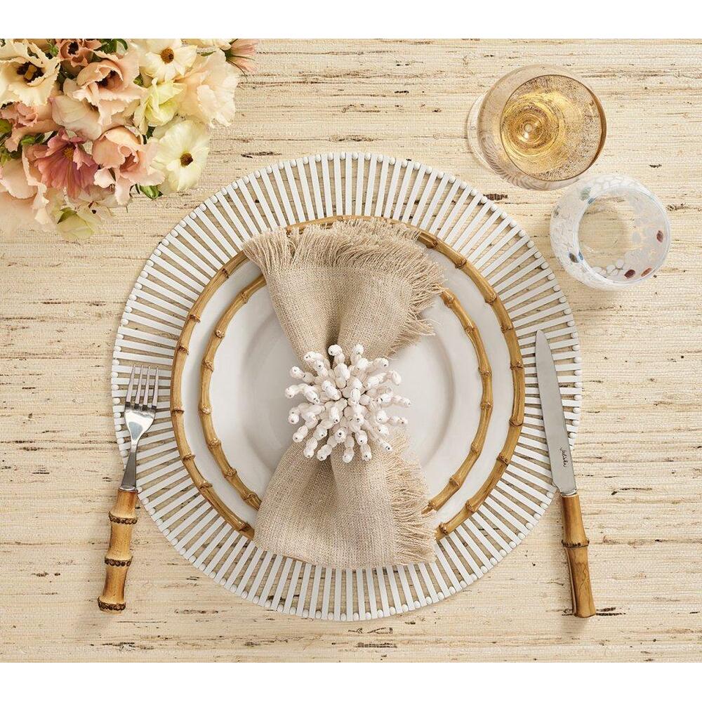 Spoke Placemat - Set of 4 White by Kim Seybert 11