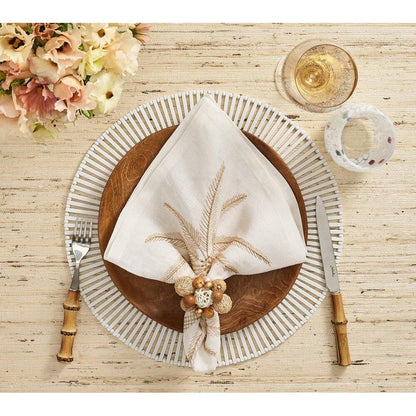 Spoke Placemat - Set of 4 White by Kim Seybert 12