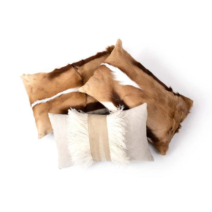 Springbok Hide Pillow by Ngala Trading Company Additional Image - 4