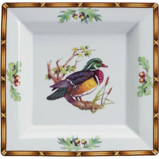 Square Tray Wood Duck Game Birds by Julie Wear 