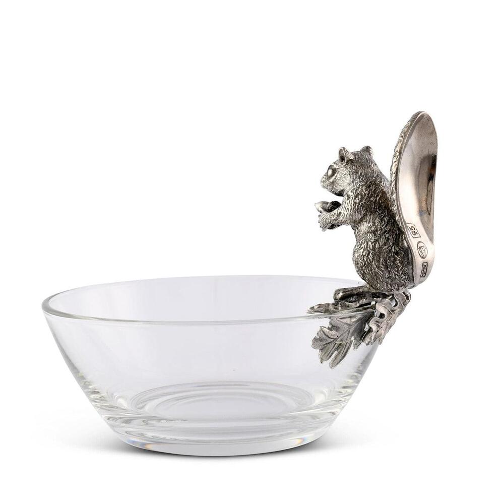 Squirrel Glass Nut Bowl by Vagabond House 4