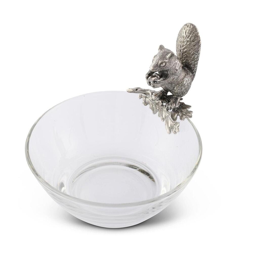 Squirrel Glass Nut Bowl by Vagabond House 