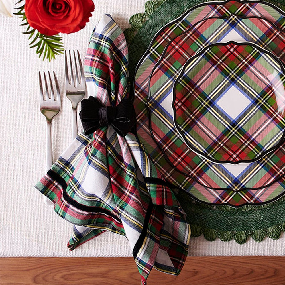 Stewart Tartan Napkin Set/4 - Multi by Juliska 2