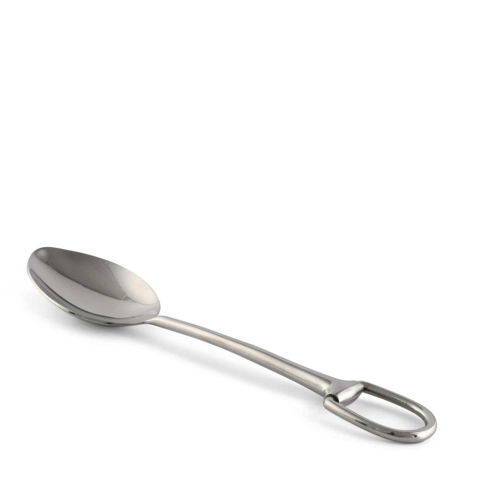 Stirrup Serving Spoon - Stainless Steel Matte Silver by Vagabond House 2