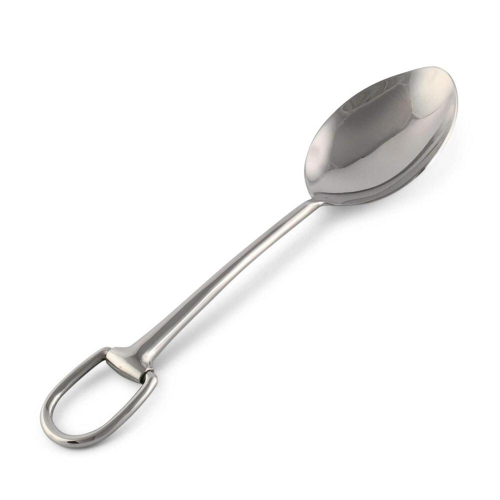 Stirrup Serving Spoon - Stainless Steel Matte Silver by Vagabond House 