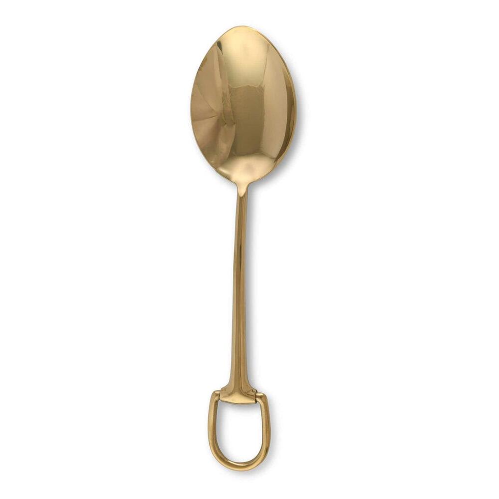 Stirrup Serving Spoon - Stainless Steel Shiny Gold by Vagabond House 1