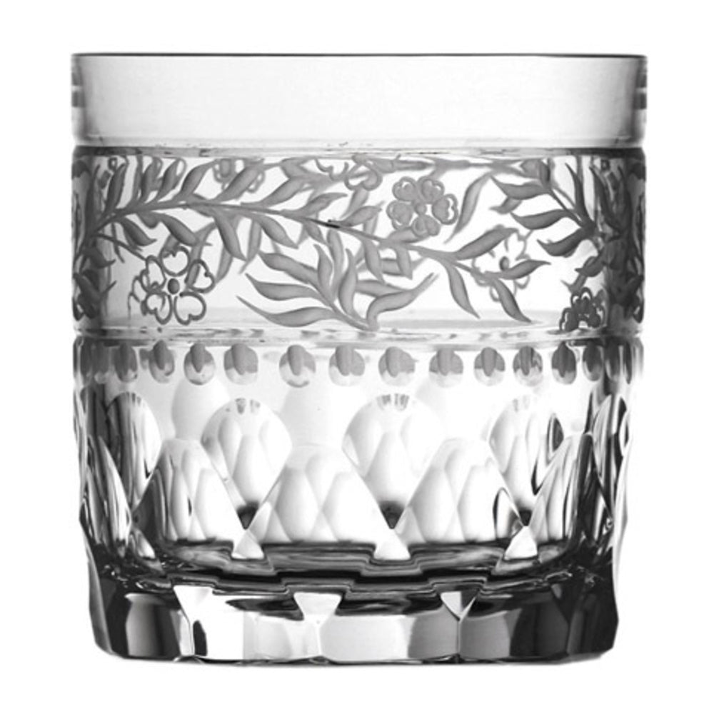 Sudbury Clear Double Old Fashioned Glass by Varga Crystal 